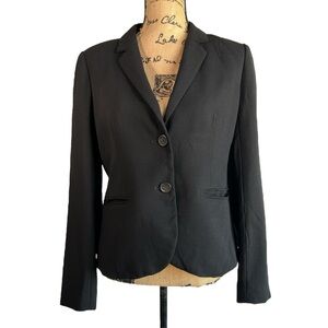 J. Crew 100% Wool Hourglass Blazer - Black Size 10